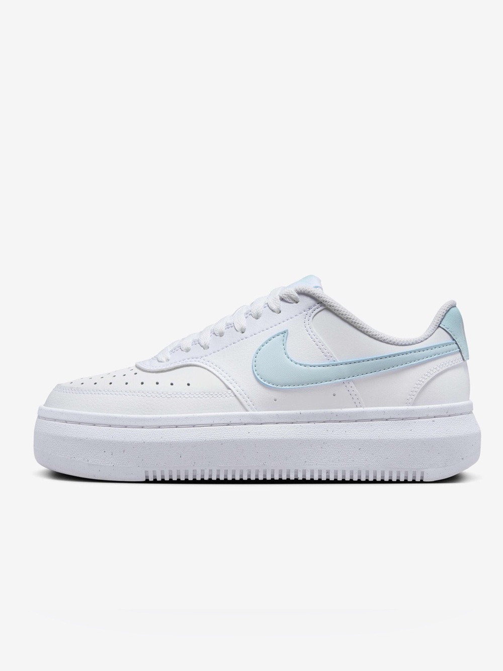 Women’s NIKE Court Vision Alta white/glacier blue platform sneakers- Size 6.5